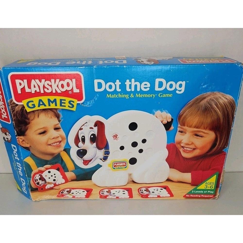 Dot the Dog Playskool Game Preschool Ages‎ 3-5 Box Included Vintage 1995